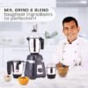 Wonderchef Regalia Mixer Grinder 750W, 230V~50Hz, 3 Stainless Steel Jars, Black, 5 Years Warr... - Image 3