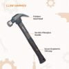 Amazon Basics Hammer Home Kit Fiberglass Handle 3 Pcs Set,Claw Hammer (225 GMS), Sledge Hamme... - Image 2