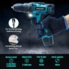 TOMAHAWK® TDS-7812 Cordless Screwdriver & Drill Set, 12V, Lightweight and Compact with Adjust... - Image 3