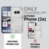 Wow Imagine Polycarbonate Shock Proof Clear Protective Back Case For Nothing Phone 2A 5G-Airedge Technology | 360 Degree Camera Protection | Transparent Hybrid Back Case Mobile Cover - Black - Image 2
