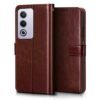 WOW IMAGINE Shock Proof Flip Cover Back Case Cover for Oppo A3 Pro 5G (Flexible | Leather Finish | Card Pockets Wallet & Stand | Chestnut Brown) - Image 3