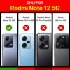 WOW IMAGINE Shock Proof Back Case for Redmi Note 12 5G | Poco X5 5G - AirEDGE Technology | Camera Protection | Transparent Hybrid Mobile Back Case Cover - Black - Image 2