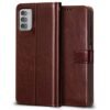 WOW IMAGINE Shock Proof Flip Cover Back Case Cover for Nokia G42 5G (Flexible | Leather Finish | Card Pockets Wallet & Stand | Chestnut Brown) - Image 2