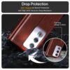 WOW IMAGINE Shock Proof Flip Cover Back Case Cover for Oppo A3 Pro 5G (Flexible | Leather Finish | Card Pockets Wallet & Stand | Chestnut Brown) - Image 5