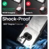 Wow Imagine Polycarbonate Shock Proof Clear Protective Back Case For Nothing Phone 2A 5G-Airedge Technology | 360 Degree Camera Protection | Transparent Hybrid Back Case Mobile Cover - Black - Image 5