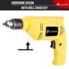SCEPTRE SP-2310 10MM Drill Machine 300W, 3200RPM with chuck for Home, DIY (220V,Yellow) - Image 6