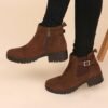 YOHO Chelsea Boot Suede for Women | Bold stylish strap| Elegance| attractive | premium | Fur Lining | Stylish Casual Shoes|Comfortable Fit - Image 4