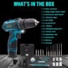TOMAHAWK® TDS-7812 Cordless Screwdriver & Drill Set, 12V, Lightweight and Compact with Adjust... - Image 8