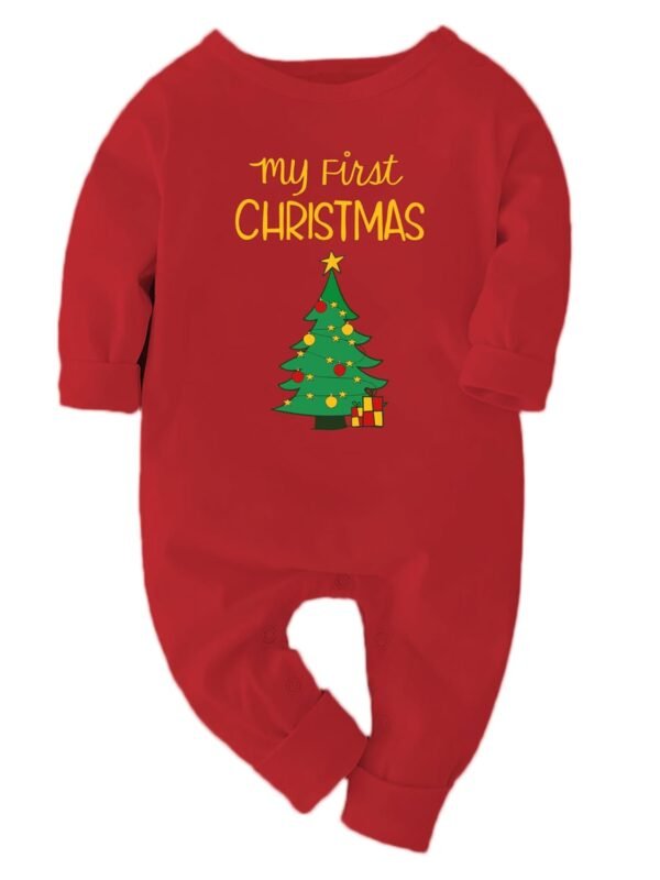 Zeezeezoo My First Christmas Printed Red Fulls...