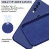 A rtistque Liquid Silicone Back Cover Case for Samsung Galaxy M30 Shockproof TPU Soft Flexible with Camera Protection - Blue - Image 2