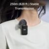 DJI Mic - Wireless Microphone System for Smartphones, Cameras, Laptops, Compact and Portable Wireless Mic Lavalier with Dual-Channel Recording, 250 Meter Transmission Range, 15-Hour Battery Life - Image 3