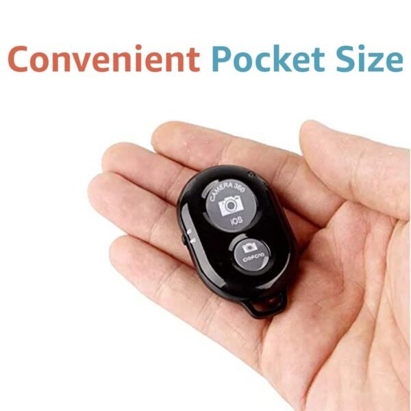 Zety Bluetooth Remote Controller Shutter Button with Cover for Selfie Stick Widely Compatible...