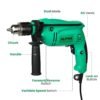 Alpha Corded Electric Impact Drill Machine, 650 W, 13mm Chuck, 2800 Rpm, Variable Speed, Left... - Image 2