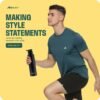 Boldfit Gym T Shirts for Men Quick Dry Fit Reg... - Image 4