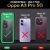 WOW IMAGINE Shock Proof Flip Cover Back Case Cover for Oppo A3 Pro 5G (Flexible | Leather Finish | Card Pockets Wallet & Stand | Chestnut Brown) - Image 2