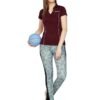 Womink Women's Sports T-Shirt I Elastane Quick Drying & Breathable I Self Design Regular Fit Mandarin Collar V Neck Half Sleeve Tees I Tshirts for Running Yoga Gym Girls & Women - Image 6