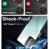 WOW IMAGINE Shock Proof Clear Back Case Mobile Cover for Oppo A52 (Hard | Hybrid PC + TPU | Full Armour Device & Camera Protection | Black) - Image 3