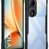 WOW IMAGINE Shock Proof Clear Back Cover Case Mobile Cover for Vivo Y100 5G | Vivo T2 5G (Hard | Hybrid PC + TPU | Full Armour Device & Camera Protection | Black) - Image 2
