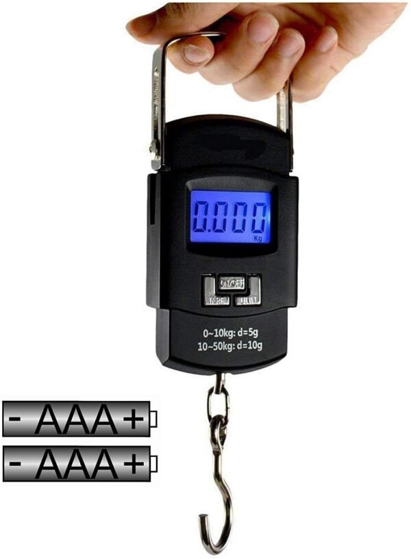 BTfash Electronic Portable Digital LED Screen Luggage Weighing Scale, 50 kg/110 Lb for Multi-...
