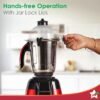 Wonderchef Platinum 750W Mixer Grinder with Food Processor | 4 SS Jars with Fruit Filter Jar ... - Image 3