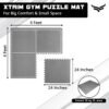 Xtrim Puzzle Exercise Mat (10mm) EVA Foam, Interlocking Tiles, Kids Play Mat, Protective Flooring for Home Gym Equipment, Interlocking Foam Mat for Gym - Image 3