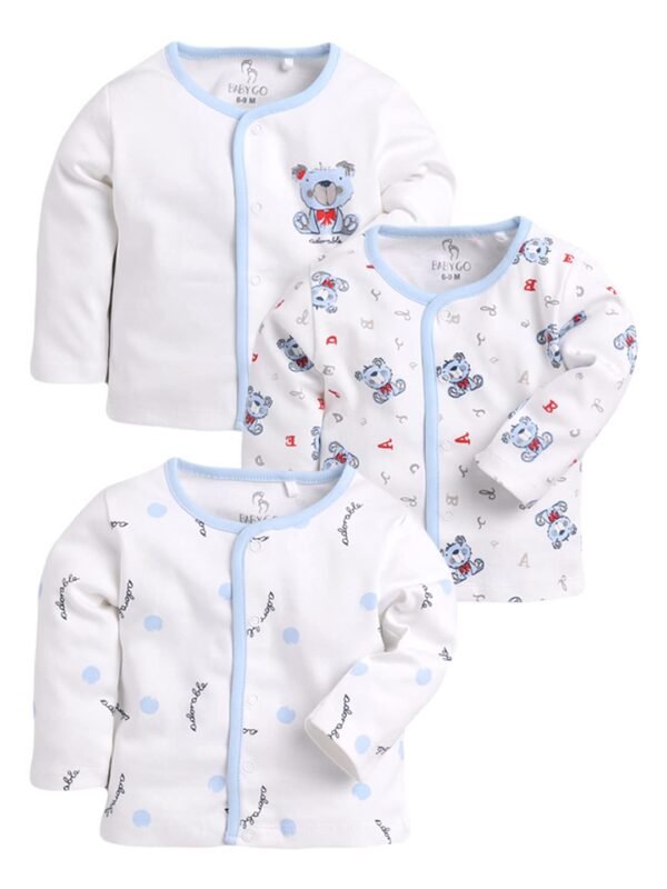 BABY GO Full Sleeve Regular Round Neck Front O...