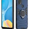 WOW IMAGINE Shock Proof Back Case Mobile Cover for Oppo A15 | Oppo A15s | Back Cover Case (Tough Armor | Hybrid PC + TPU | Ring Holder & in-Built Kickstand | Blue) - Image 2