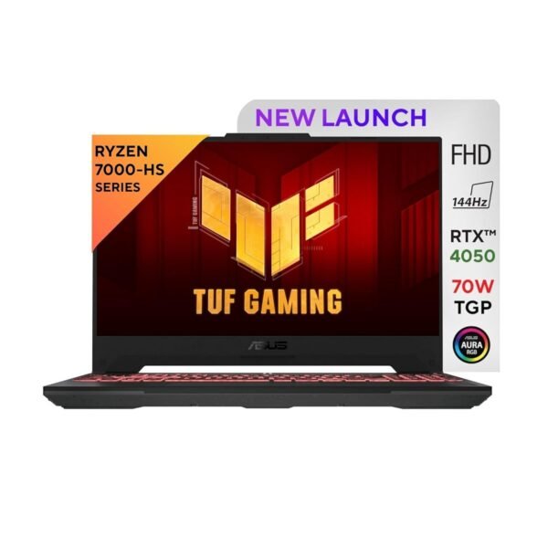 ASUS TUF Gaming A15, AMD Ryzen 7 7435HS, 15.6-inch FHD 144Hz, Gaming Laptop (16GB/512GB SSD/N...