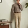 Van Heusen Men's Slim Fit 100% Cotton Checkere... - Image 2