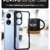 WOW IMAGINE Shock Proof Clear Back Cover Case Mobile Cover for Vivo Y100 5G | Vivo T2 5G (Hard | Hybrid PC + TPU | Full Armour Device & Camera Protection | Black) - Image 4
