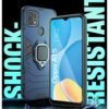 WOW IMAGINE Shock Proof Back Case Mobile Cover for Oppo A15 | Oppo A15s | Back Cover Case (Tough Armor | Hybrid PC + TPU | Ring Holder & in-Built Kickstand | Blue) - Image 3