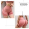 WNEEDU Women Gym Push Up Seamless Scrunch Butt Yoga Sport Fitness Workout High Waist Shapeware Short | Butt Lift Workout Athletic Tummy Stretchy Shorts for Women(Free Size)(S,M,L,XL) - Image 5