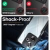 WOW IMAGINE TPU Shock Proof Clear Protective Back Case For Mi Redmi 13 5G|Poco M6 Plus 5G-Airedge Technology|360 Degree Camera Protection|Transparent Hybrid Back Case Mobile Cover-Black - Image 4