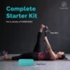 WiseLife Teal Yoga Block Set + Blue Yoga Belt | Yoga Brick (Set of 2, Extra Large Size) | Yoga Stretch Belt/Strap (Navy Blue, 8 feet long) | Yoga starters kit, Yoga accessories, Yoga props - Image 6