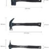 Amazon Basics Hammer Home Kit Fiberglass Handle 3 Pcs Set,Claw Hammer (225 GMS), Sledge Hamme... - Image 6