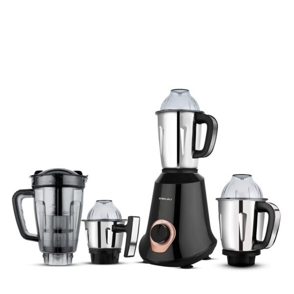 Bajaj Military Series Glamore 4 Jar 1000 Watts Mixer Grinder | 3-Speed Control With Pulse Eff...