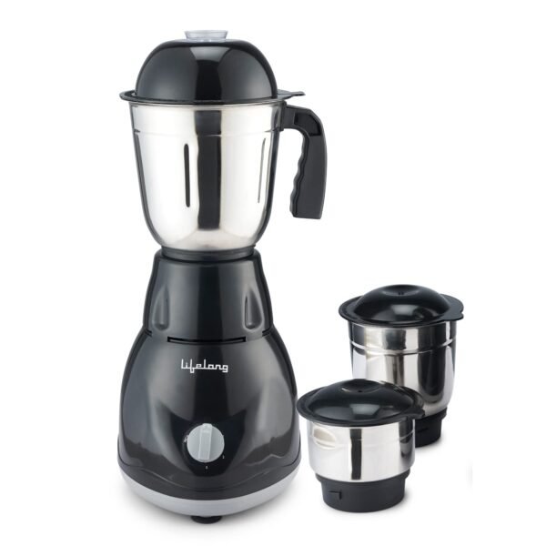 (Refurbished) Lifelong Stainless Steel Llmg23 Power Pro 500 Watts Mixer Grinder With 3 Jars (...