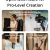 DJI MIC 2 (2 TX + 1 RX + Charging Case), All-in-one Wireless Microphone, Intelligent Noise Cancelling, 32-bit Float Internal Recording, 250m (820 ft.) Range, Microphone for iPhone, Android, Camera - Image 4