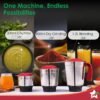 Wonderchef Robo Mixer Grinder | 3 Jars for Blending, Dry Grinding, Chutney Grinding | Low Fri... - Image 4