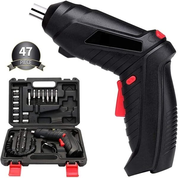 47 in 1 Electric Screwdriver| Cordless Drill Screwdriver Bits Set |Electric Portable Drill Dr...
