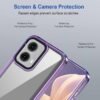 Zapcase Back Case Cover for Motorola Moto G85 5G | Compatible for Motorola Moto G85 5G Back Case Cover | Case Cover with Camera Protection | (TPU + PC | Translucent Purple) - Image 4
