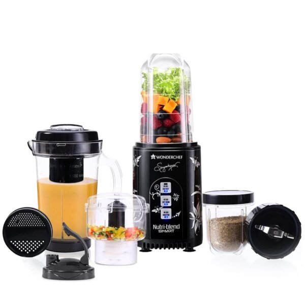 Wonderchef Nutri Blend Smart CKM Automatic Mixer Grinder with Dual Pulse Function|22000 RPM|1...