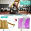 Wearslim Resistance Bands Exercise Elastic Bands Latex Bands for Pilates Yoga Phycial Therapy Rehab Home Gym Workout Fitness, Workout Loops for Booty, Glute, Leg & Thigh Exercising (1.5 Meter Yellow) - Image 3