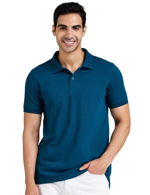 Amazon Brand - Symbol Men's Solid Cotton Rich ...