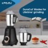 Bajaj Military Series Glamore 4 Jar 1000 Watts Mixer Grinder | 3-Speed Control With Pulse Eff... - Image 4