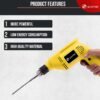 SCEPTRE SP-2310 10MM Drill Machine 300W, 3200RPM with chuck for Home, DIY (220V,Yellow) - Image 3
