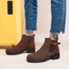 YOHO Chelsea Boot Suede for Women | Bold stylish strap| Elegance| attractive | premium | Fur Lining | Stylish Casual Shoes|Comfortable Fit - Image 2