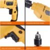 amazon basics 550W 13Mm Corded Variable Speed Reversible Power Hammer Drill Machine, Yellow - Image 4
