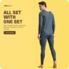 Boldfit Thermal Wear For Men Set Top & Bottom ... - Image 5