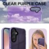A rtistque Ultra Stylish Back Cover Case for Samsung Galaxy A16 5G | Premium Shockproof TPU | Transparent | Protective Design | Samsung A16 5G Back Cover - Purple - Image 4